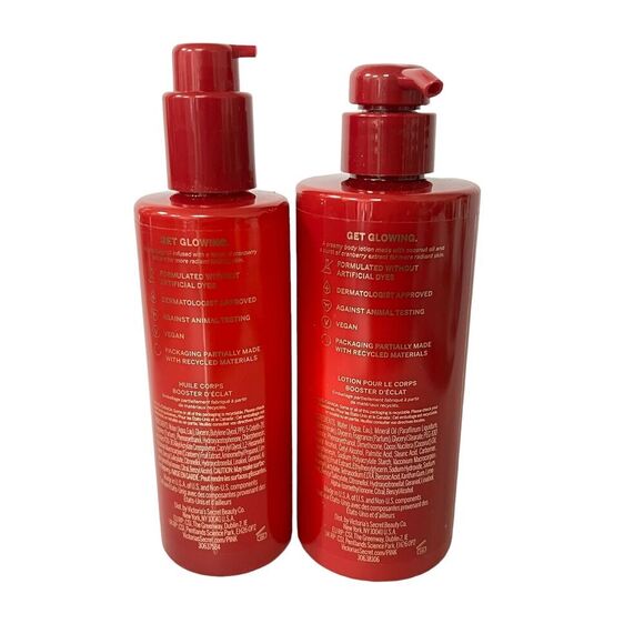 Victoria's Secret Pink Cranberry Body Lotion & Glow Boosting Body Oil Set - Picture 4 of 4